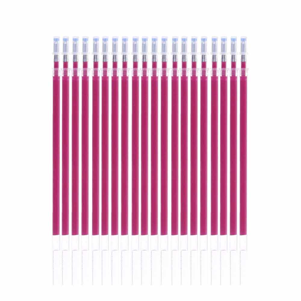 20pcs/Lot Heat Erasable Pen Refill High Temperature Disappearing Fabric Marker Pen For Clothing Leather Mark Sewing Tools: 20pcs Red