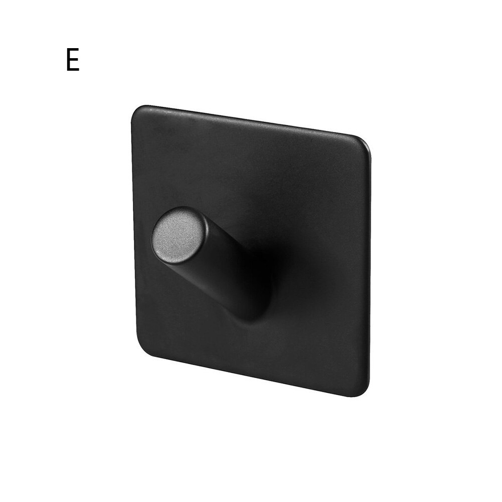 Zelfklevende sleutelhouder, handdoekhouder, opberghaak voor thuis, keuken, badkamer, muur, deurhaak, organizer, accessoires, roestvrij staal: En