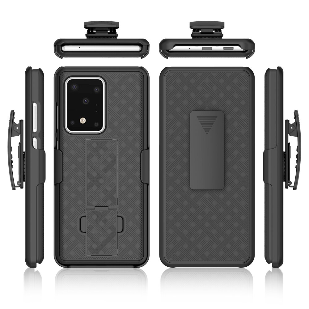 Tkany futerał hybrydowy 2 w 1 z twardą skorupą z zaczepem na pasek do samsung galaxy Note 20 Ultra S9 S10 S20 S21 PLUS