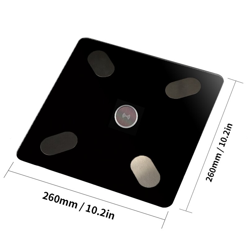 Balance électronique de corps solaire USB Rechargeable BT mesure numérique poids Bluetooth balance de santé vocale intelligente