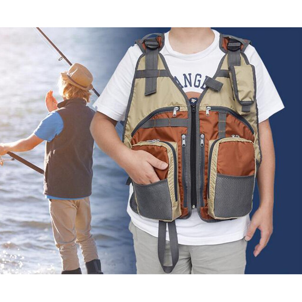 Fishing Vest for Men Women with Multi Pockets, Outdoor Work Safari Fishing Travel Photo Vest Waistcoat, Durable, Heavy Duty