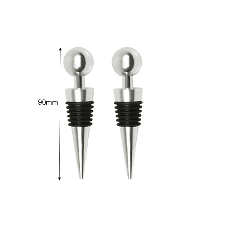 2-3PCS Stainless Steel Speed pourer Liquor Bottle Pourers and Vinegar Tapered Stopper Spout Suitable for About 3/4" Bottle Mouth: 2 Silver Cork