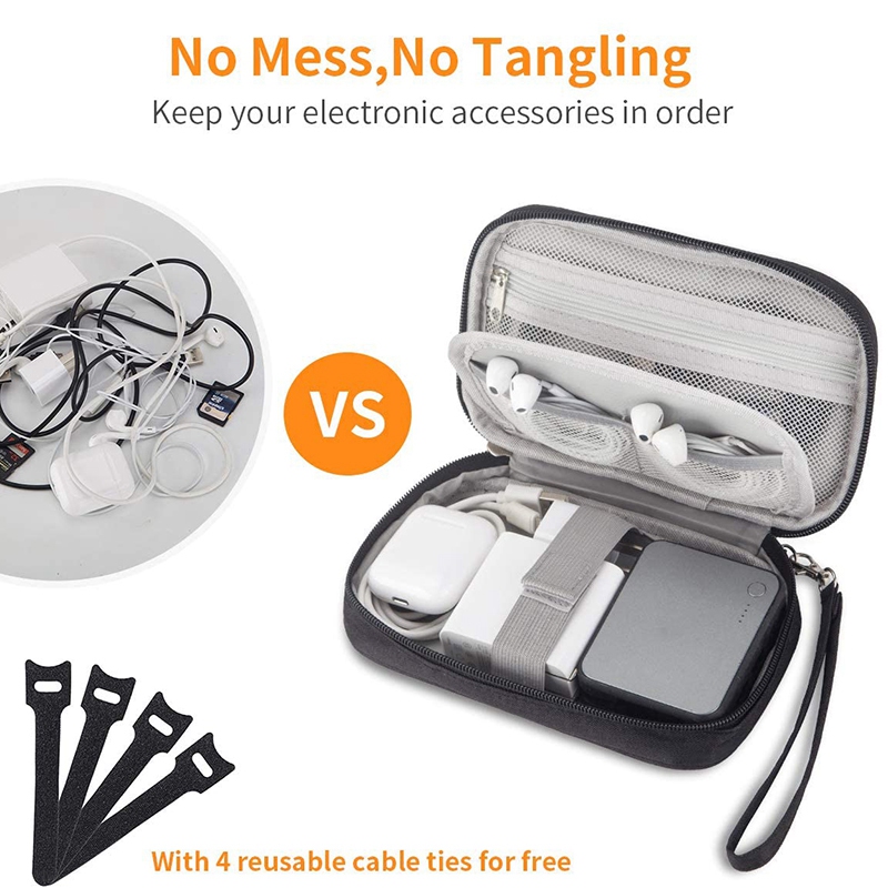 Electronic Organizer, Travel Cable Organizer Bag Pouch Portable Electronic Phone Accessories Storage Multifunction Case