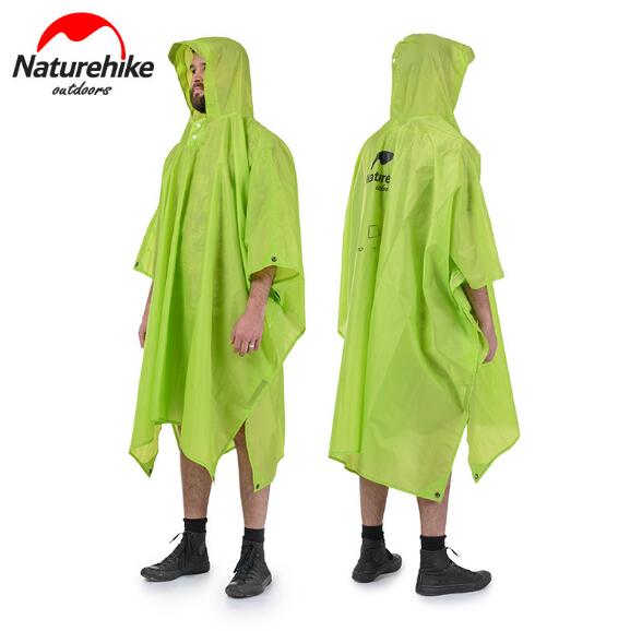 Naturehike NH drei-in-eins draussen regenmantel multifunktionale draussen regen Poncho zelt boden tuch Pergola baldachin