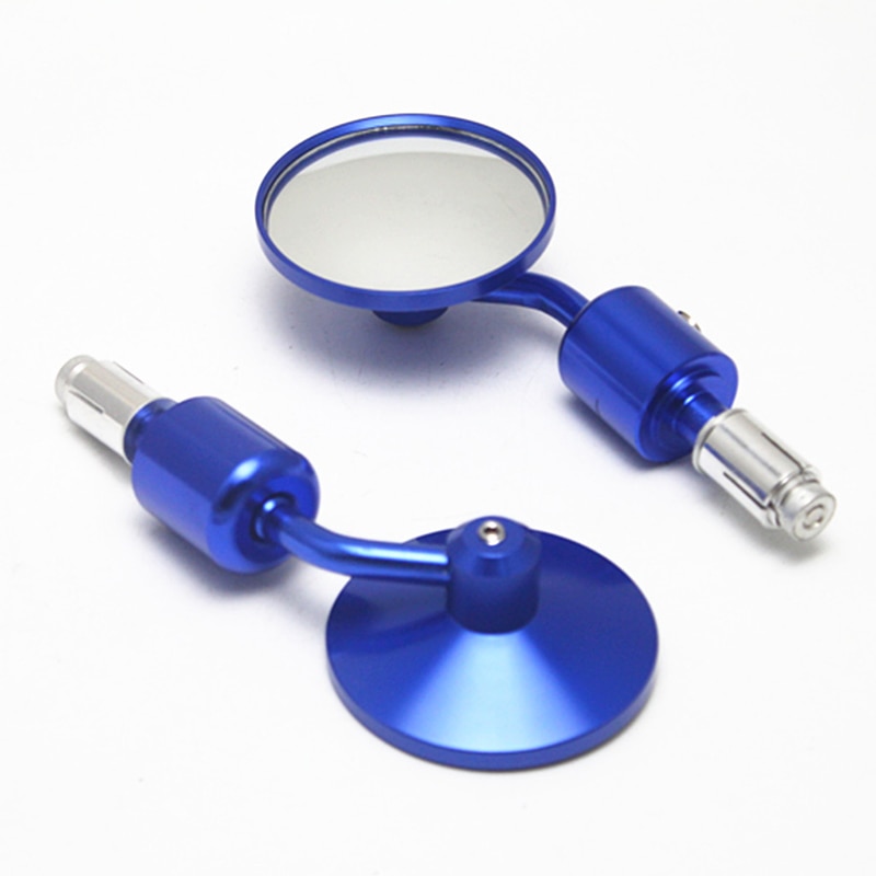 4 couleurs 1 paire 7/8 "rétroviseur de moto rond guidon Bar fin rétroviseurs vélo moto rétroviseur latéral