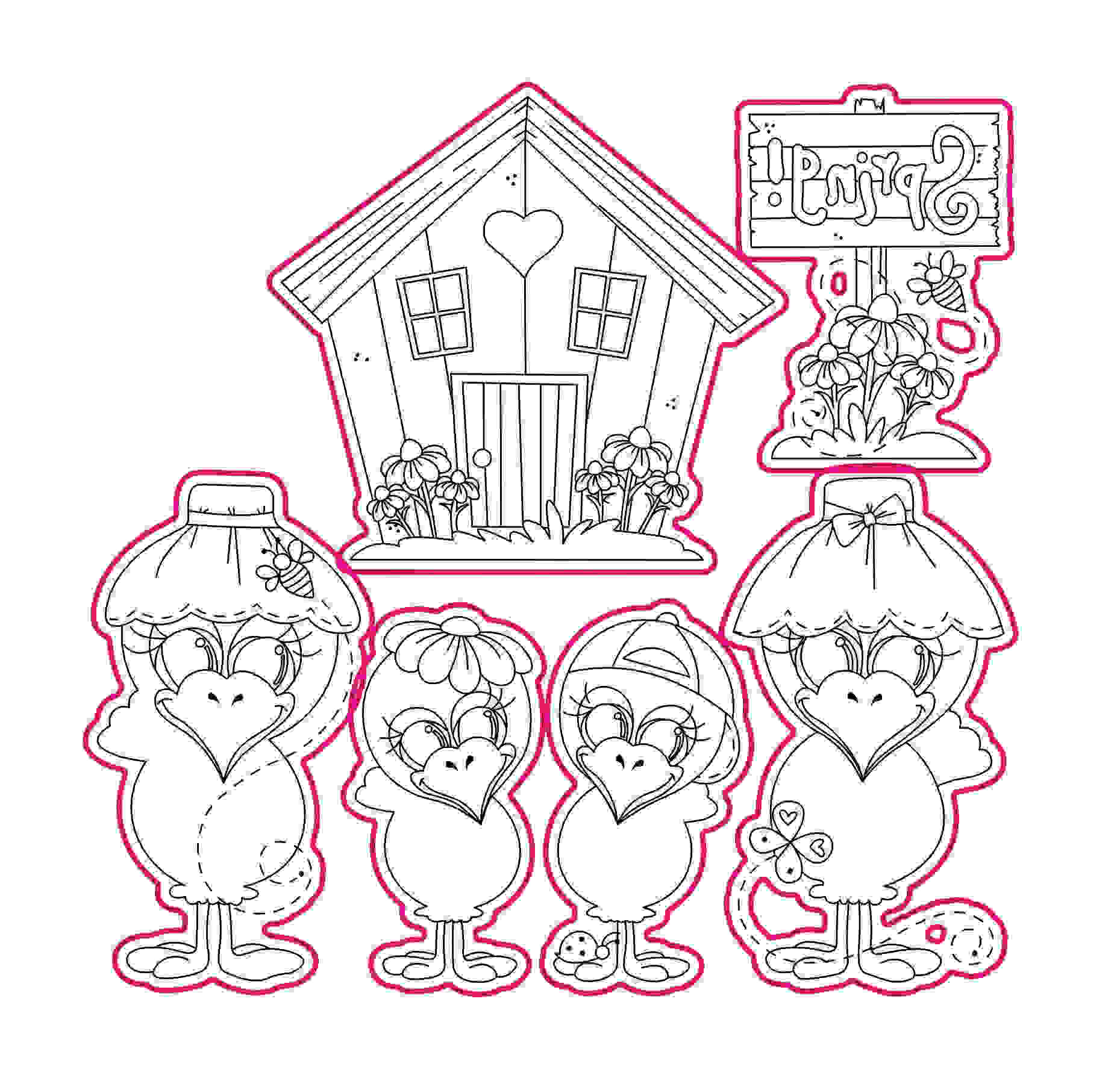 House crows Transparent Clear Silicone Stamp/Seal for DIY scrapbooking/photo album Decorative clear stamp sheetstampons