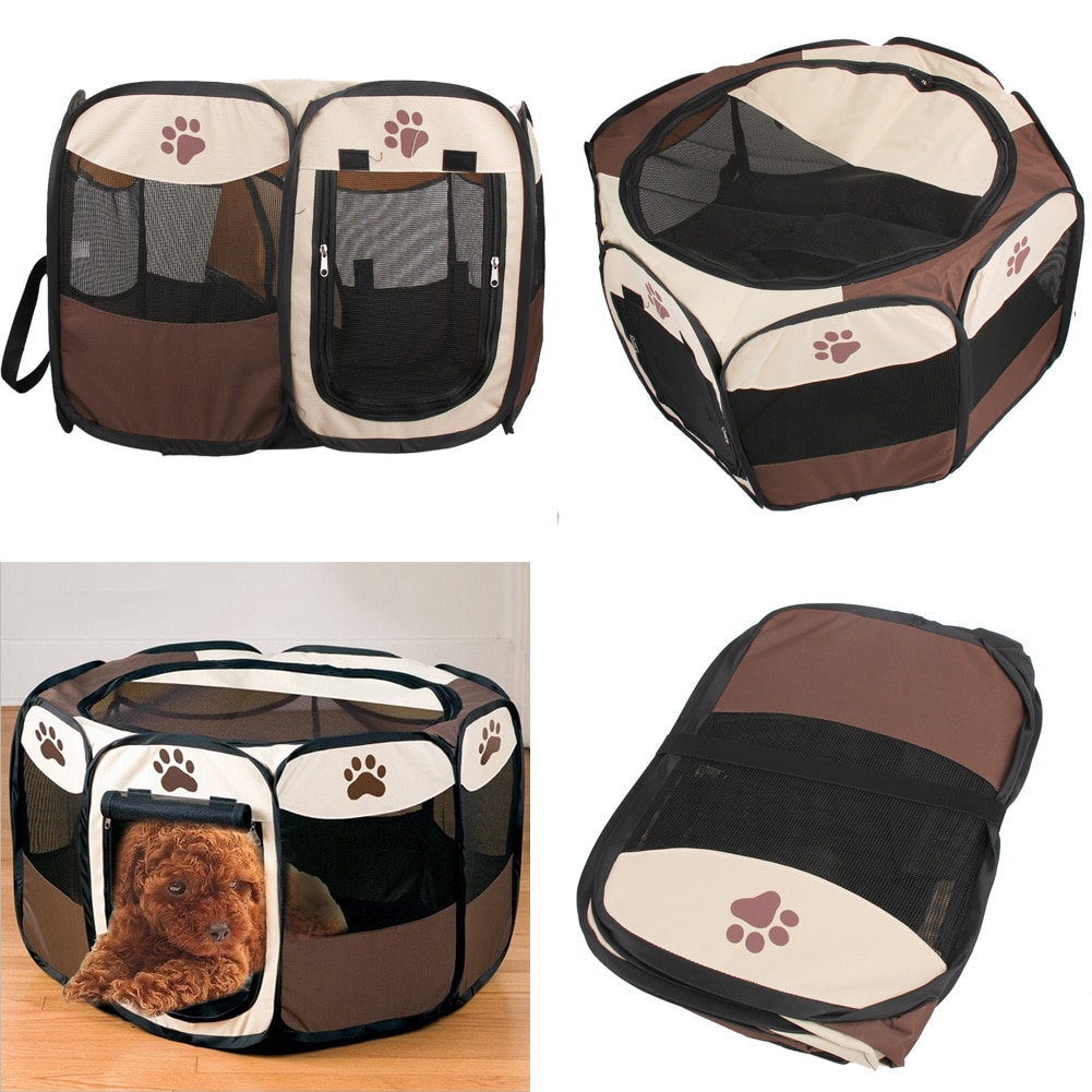 Yardwe Spacious Pet Playpen Mat Portable Dog Tent For Cats Animals