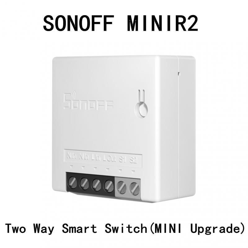 SONOFF MINIR2 - Two Way DIY Smart Switch(MINI Upgrade) Wifi Switch Timer Smart Home Automation Modules eWelink Alexa Google Home