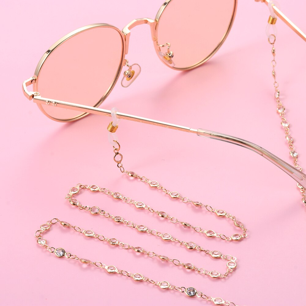 1Pcs Brillen Strap Leesbril Opknoping Ketting Zonnebril Bril Holder Neck Cord Bril Anti Slip Metalen Ketting