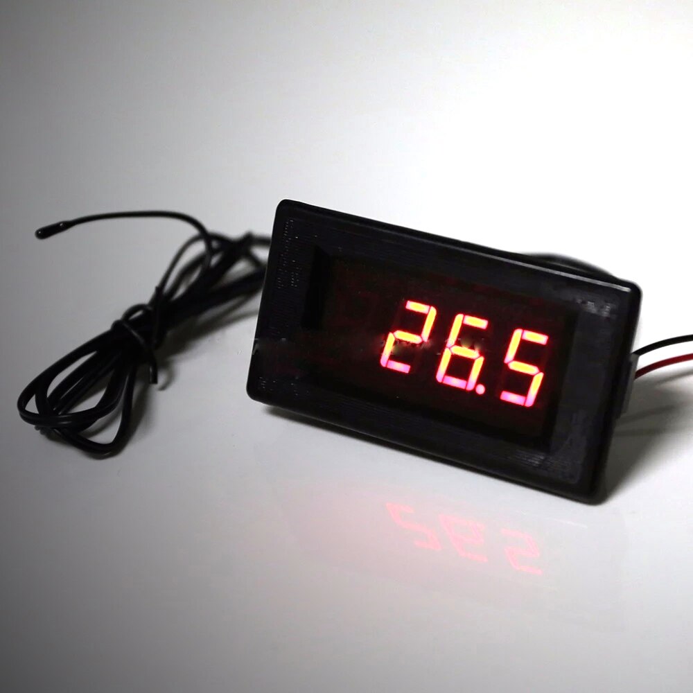 DC 12V Thermometer -60 ~ 125 Degree With High & How Temperature Alarm Function Precision Thermometer XH-B305 Sensor