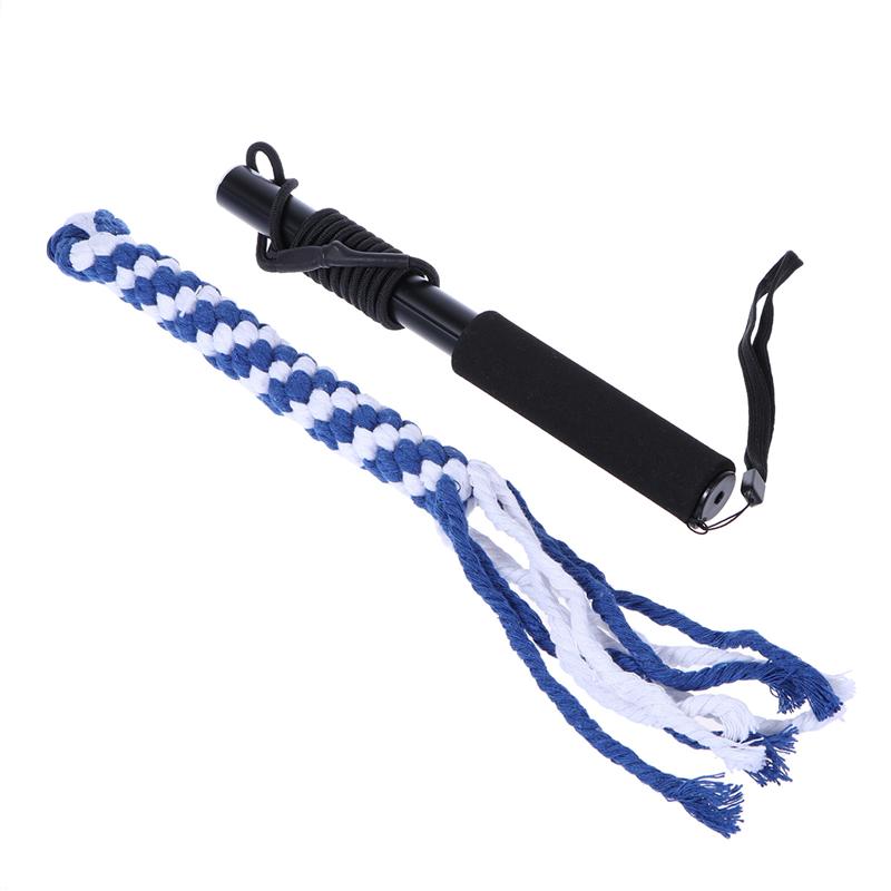 Interactieve Hond Speelgoed Uitschuifbare Flirt Pole Funny Chasing Staart Teaser En Exerciser Voor Huisdieren Telescopische Grappige Hond Stok: Size S