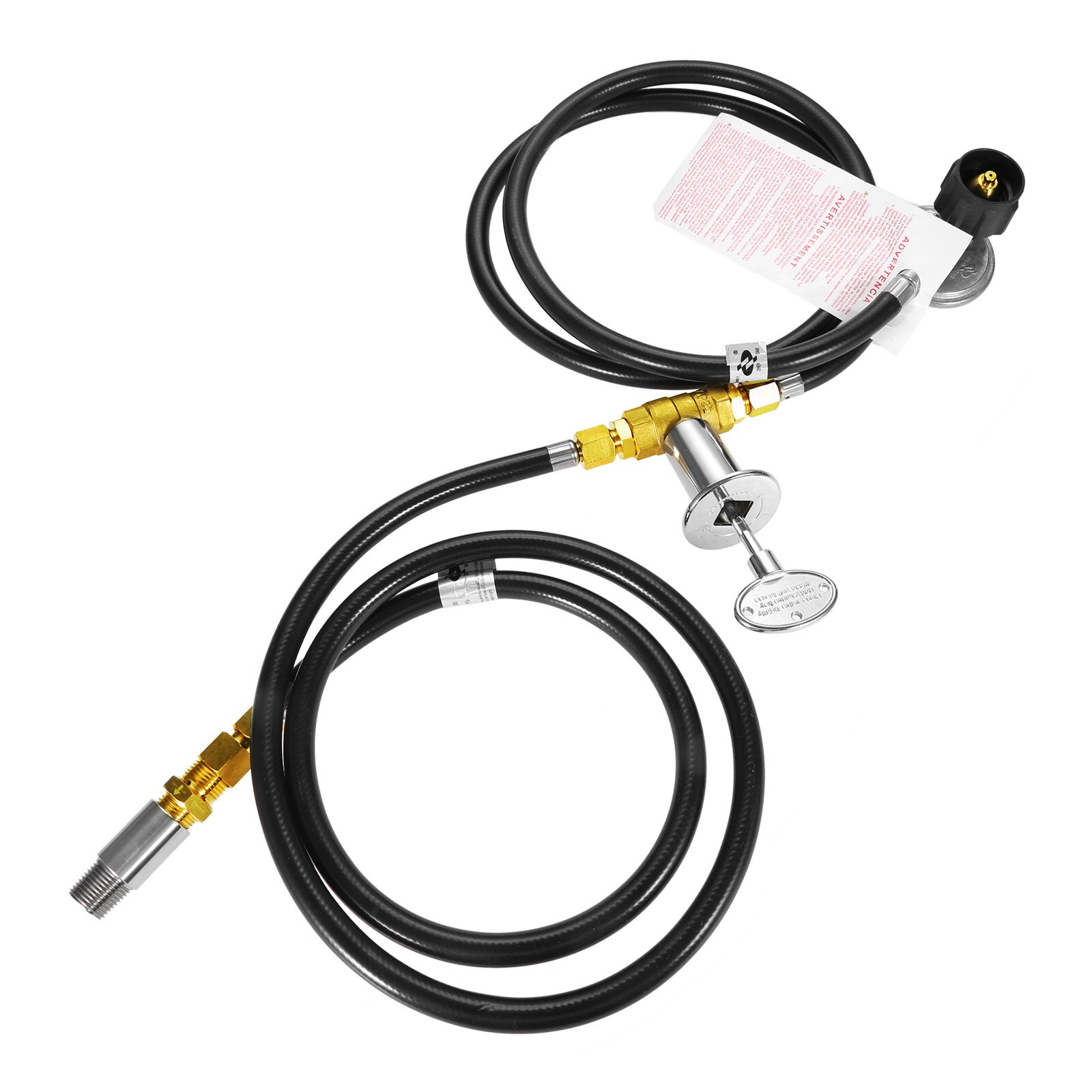 1/2 "propan gas brandhane ventil kontrolsystem kit slangesamling udskiftning max 90,000 btu (nøgle kontrolventil monteringssæt)