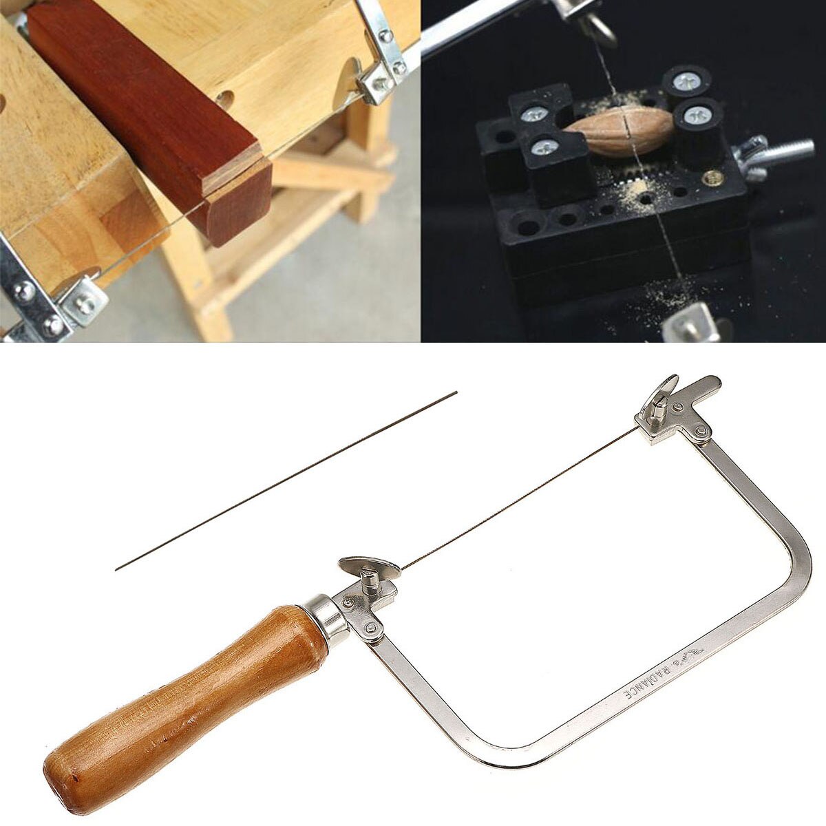 Alloy Steel Hacksaw Frame Woodworking Portable Multi-purpose Saw Bow Jewelry Wire Carved U shaped Hand Hacksaw Handle Tool