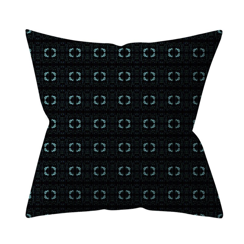 Housse de coussin bleu canard sarcelle 45*45 Cm | Couverture d'oreillers et de canapé, décoration de maison, décor de voiture, bleu canard sarcelle, peau de pêche: O