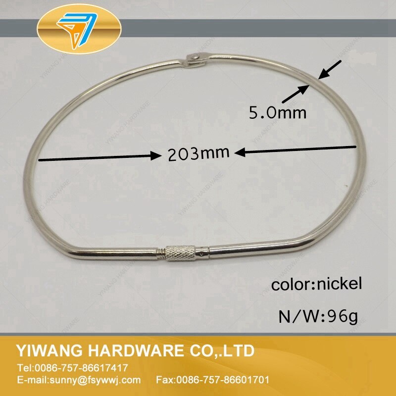 office binder ring hanging ring keyring nickel plating screw lock binding ring D ring manufacturer direct