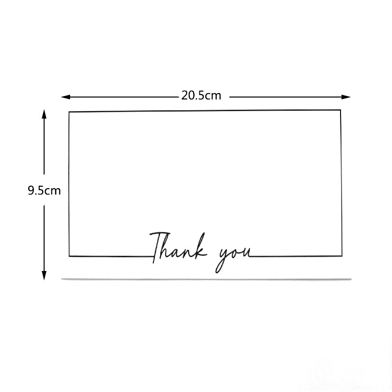 10 pièces/lot carte blanche carte vintage merci/bestwishs/aimez-vous 3 taille bénédiction Message anniversaire voeux: Large thankyou