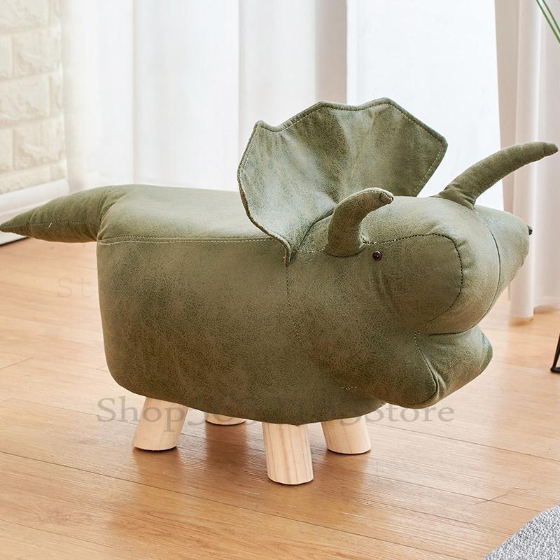Massief Houten Kinderen Kruk Cartoon Dier Creatieve Kruk Olifant Sofa Bankje Voetenbankje Schoenen Bench: Model   10
