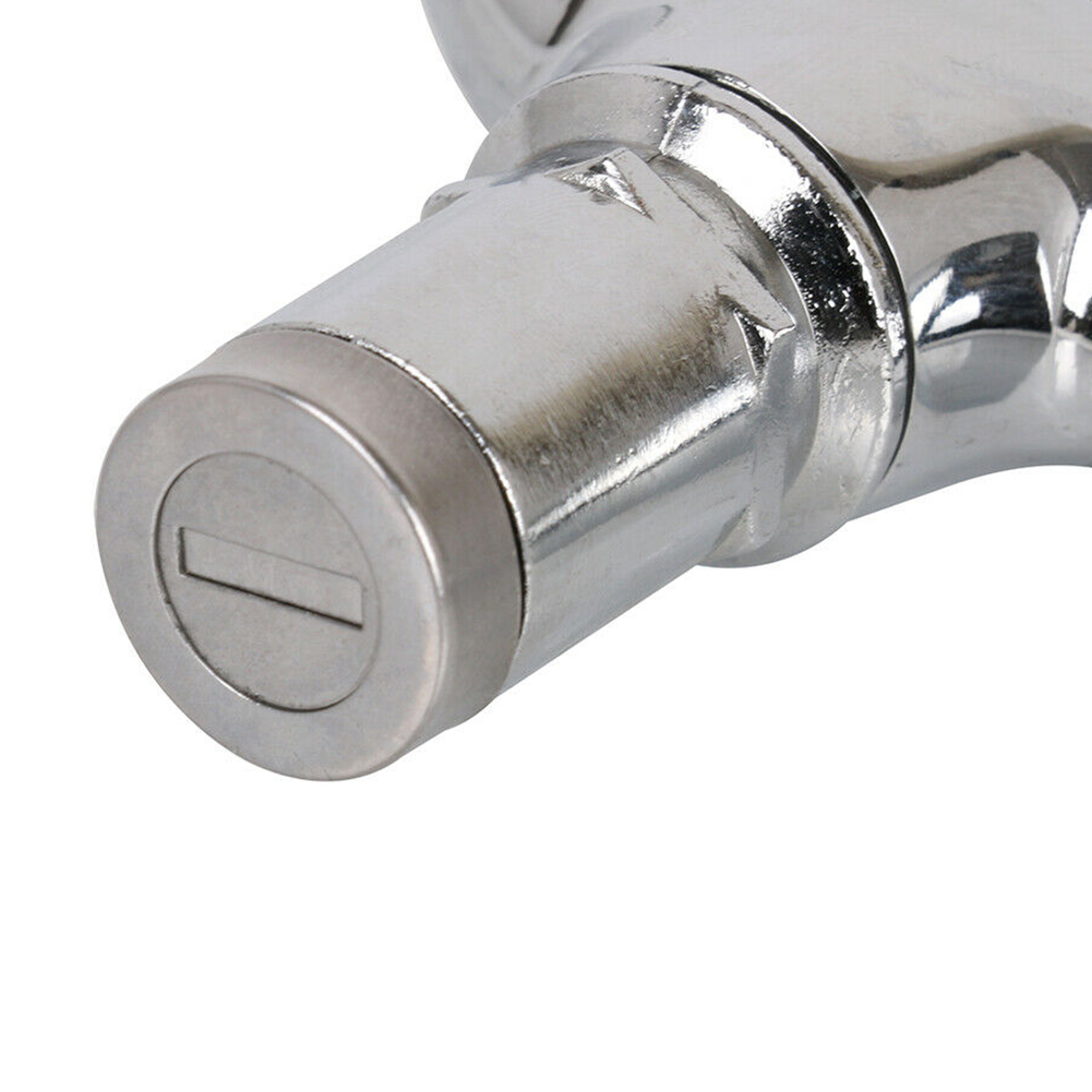 Universal bibcocks vattenkran med lås ett hål offentligt stöldskydd kran zink legering tvättmaskin kök utomhus trädgård