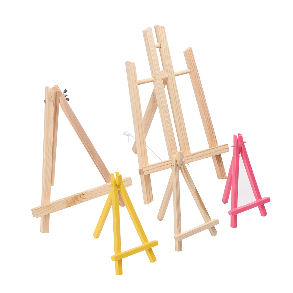 1PC Mini Artist Wooden Easel Artwork Shelf Painting Stand Exhibition Display Holder Home Party Decor Craft Drawing Easel