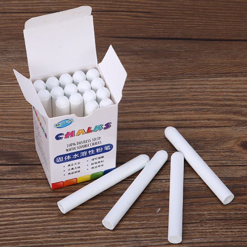 -100 Pieces / Batch of White Dust-Free Chalk Pens Removable Blackboard Marker Pen Stationery Water-Soluble Chalk
