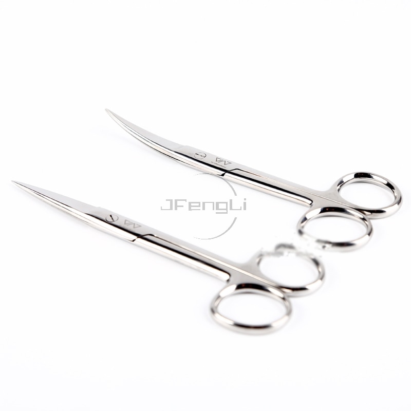 JFENGLI ADA style VIV Bend Straight Spring Scissor Stainless steel Scissor For plant tanks aquarium