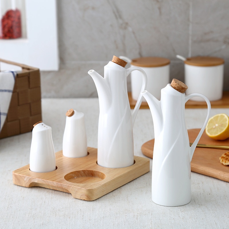 Bouteille de Sauce soja en céramique | Bouteille de vinaigre, ustensile de cuisine, pot à huile, tasse d'huile d'art, Pots de vinaigre, salière de cuisine