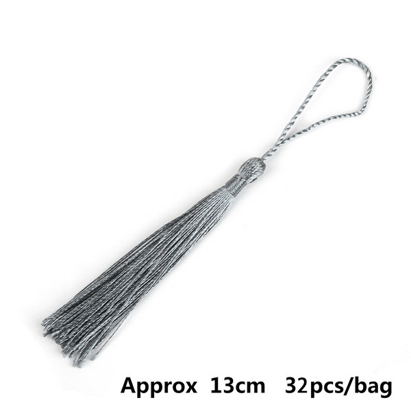 Vorhang Quasten Polyester Quasten 13cm seide quasten Dekorative quasten DIY für handwerk Vorhang Schmuck Volant Zubehör