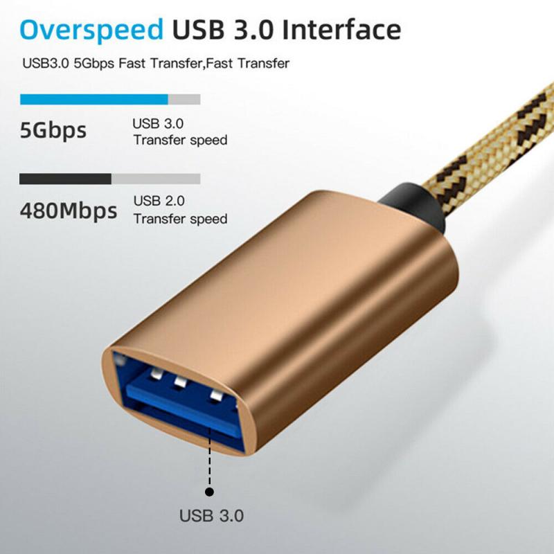 1Pc 2 In 1 Usb 3.0 Otg Adapter Kabel Type-C Micro Usb Naar Usb 3.0-Interface converter Voor Mobiel Opladen Kabel Lijn