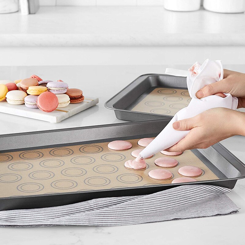 Leeseph silikon macaron bakmatta plåt 42*29.5cm,  baktillbehör