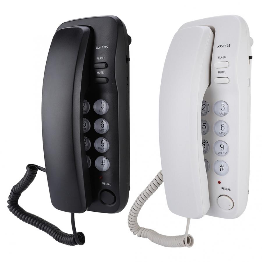 Hemtelefon mini telefon väggfäste fast telefon anknytning ingen nummerpresentation hemtelefon för hem hotell kontor familj telefono