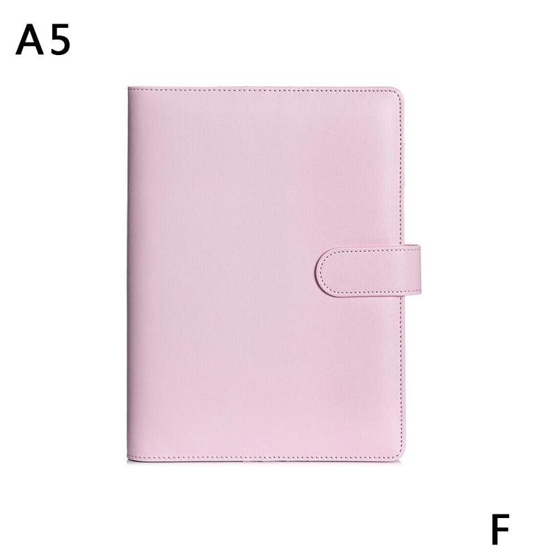 A5/6 Macaron Losbladige Hand Boek Ringband Notebook Pu Leuke Wekelijkse Maandelijkse Briefpapier Dagboek Notebook Multifunctionele pla X6t8: F