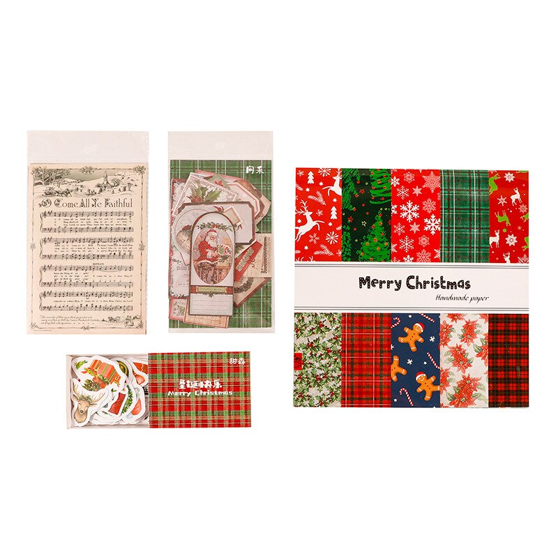 Christmas limited set stickers DIY scrapbooking mobile computer diary packaging sealing decoration material paper