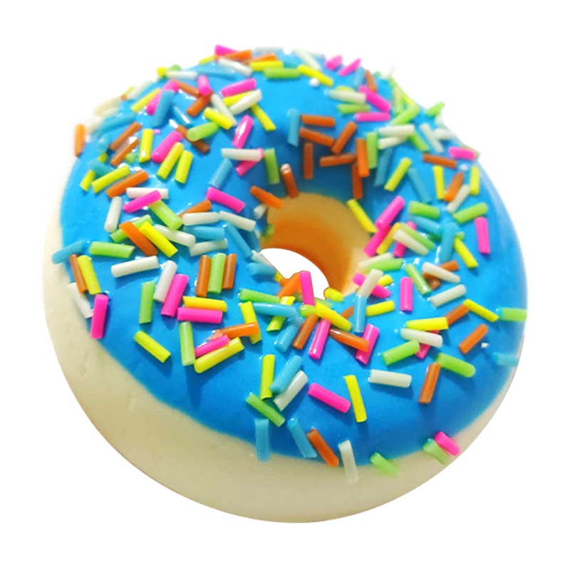 6.2cm künstliche Mini-donuts, squishy-spielzeug, modelllebensmittel, schokoladenkuchenrolle, fotodekorationsrequisiten: Hellgrau