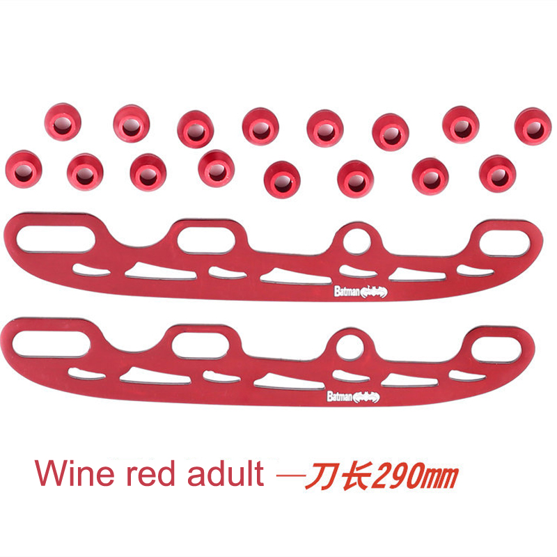 3mm di spessore 290mm 253mm lama da hockey su ghiaccio pattini a rotelle in acciaio inossidabile Cooltaki scarpe da pattinare multiuso coltello a lama per bambini adulto