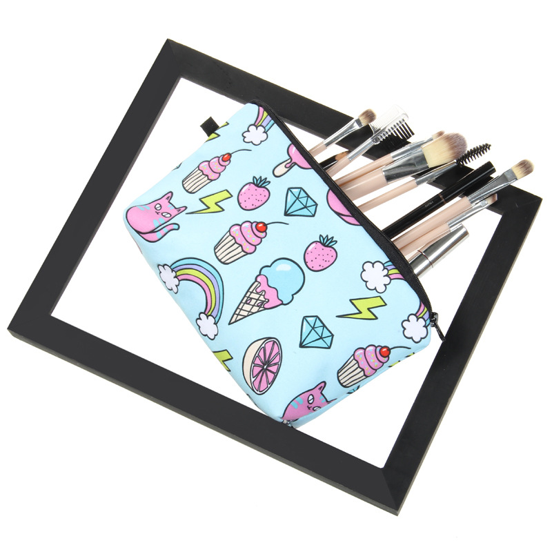 Ijs Volledige Print Make-Up Tas Voor Vrouwen Carton