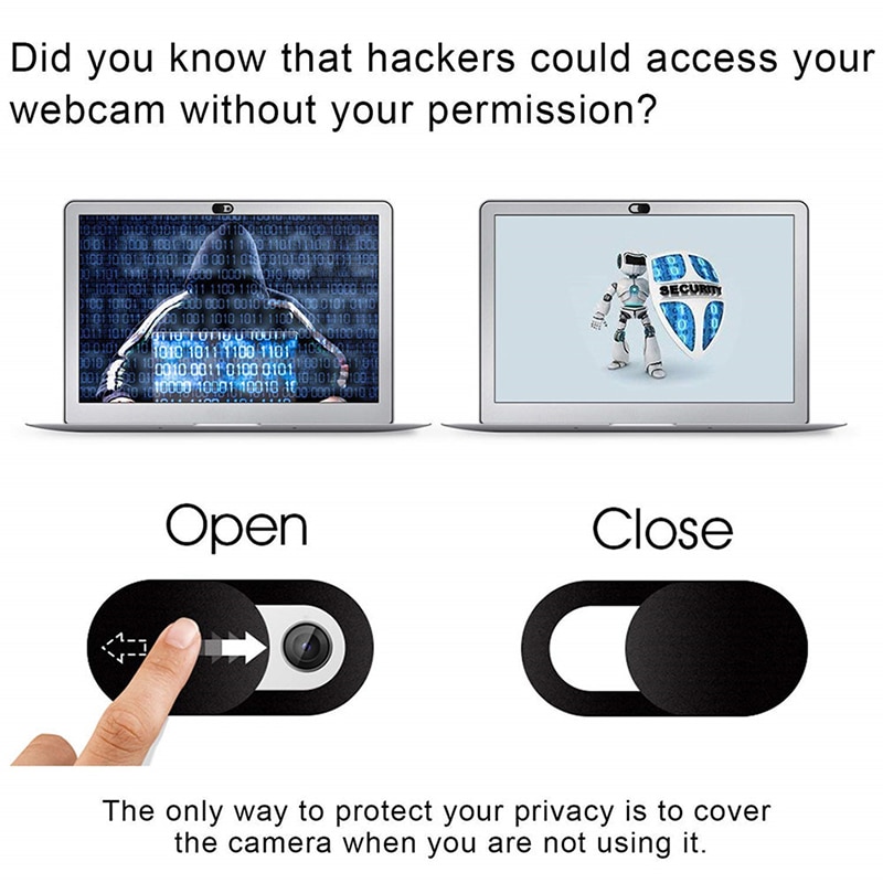 Webcam cover sluiter magneet schuif plastic universele anti-spion camera cover voor laptop ipad pc macbook privacy sticker