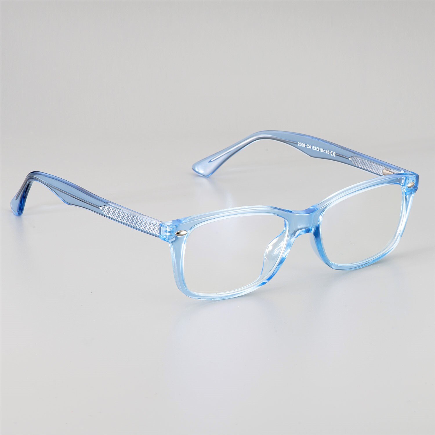 51018 Square Plastic Titanium Retro Glasses Frames Anti-Blue Light Ultralight Men Women Optical Computer EyeGlasses: blue
