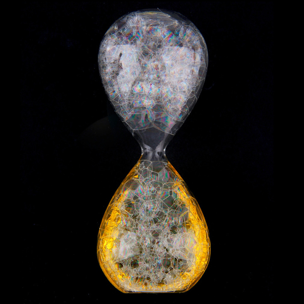 1 Uds. Reloj de burbujas de cristal mágico reloj de arena accesorios de decoración de habitación de San Valentín adornos artesanos gotas