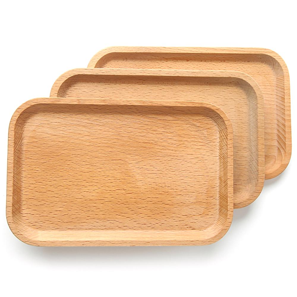 Plateau de cuisson à Pizza en bois platine de prototypage, avec poignée, assiette à Pizza Steak occidentale, assiette à gâteau pour la cuisine