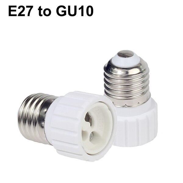 Base de lámpara E27 macho a E14 G9 E12 B22 G4 MR16 GU10 E40 hembra, soporte de lámpara, adaptador de enchufe para bombilla LED de maíz, 1 ud.: E27 to GU10