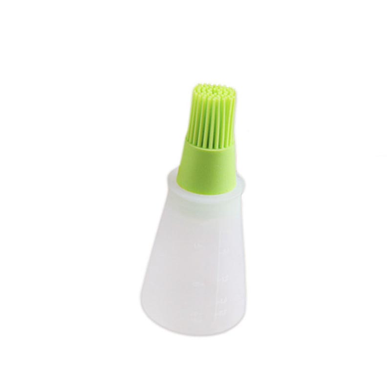 Brochas de silicona resistentes a la temperatura para batir barbacoa, brocha para botella de aceite, 1 Uds., accesorios para hornear, utensilios de cocina, utensilios para barbacoa: green1