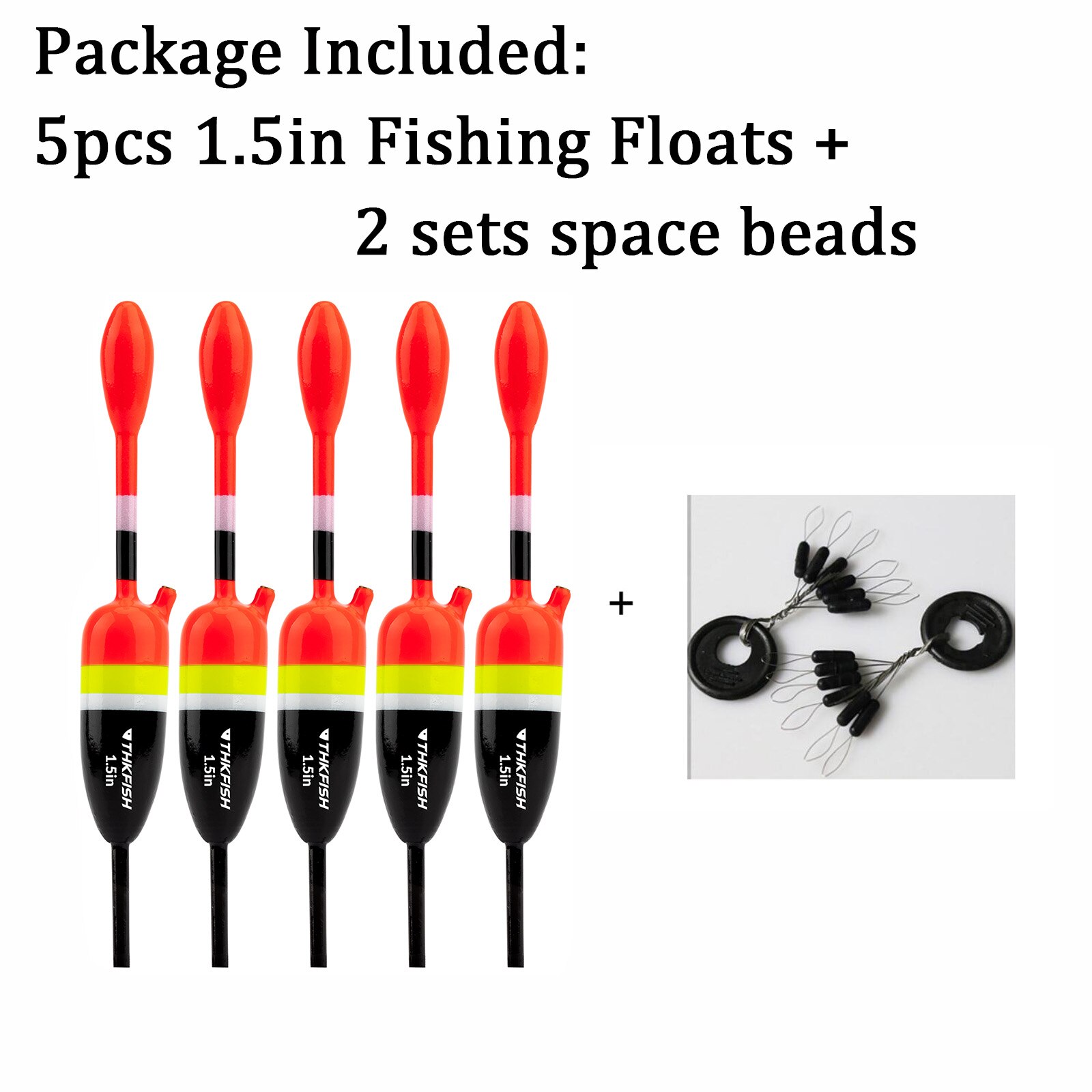 5pcs/lot Slip Fishing Float 1.5in 2.5in Balsa Wood Slip Bobber Rig Saltwater Freshwater Fishing Float Bobbers: 1.5in