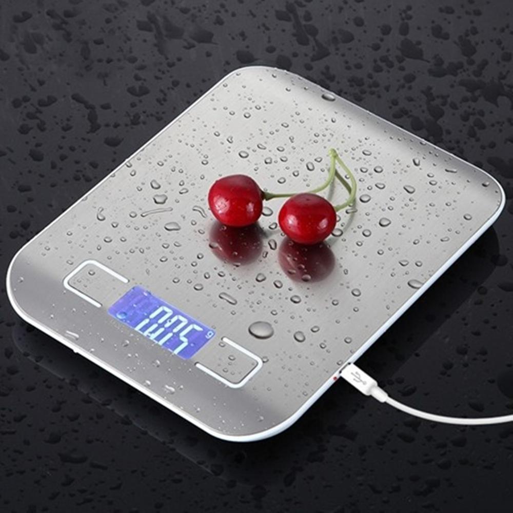 Household Portable Stainless Steel Kitchen Scale Baking Electronic Scale 5KG Table Scale Food Scale 10 kg Medicinal Scale