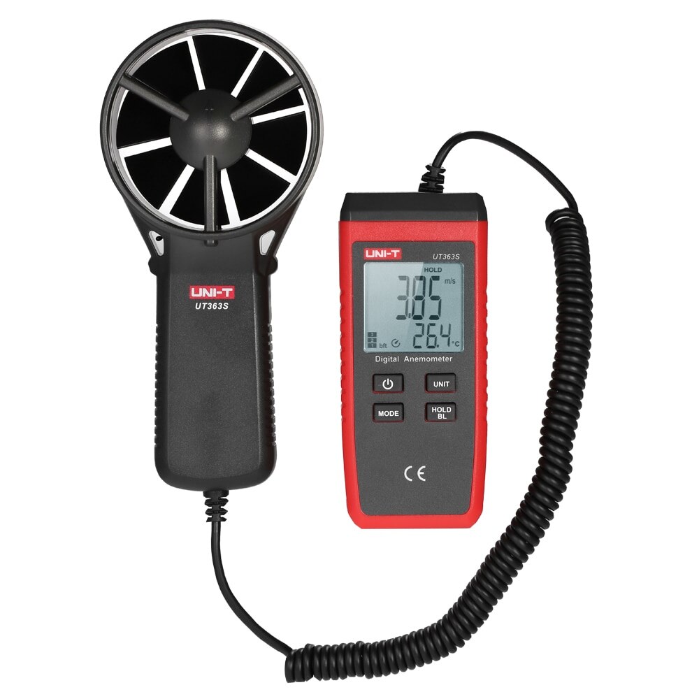 UT363S Mini LCD Digitale Anemometer Handheld Wind Meter Luchtsnelheid Temperatuur Tester