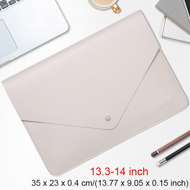 Portable Laptop Tablet Bag Business Office Ipad Waterproof Protective Case Women Men Briefcases Document Organizer Accessories: Gray 13.3-14inch