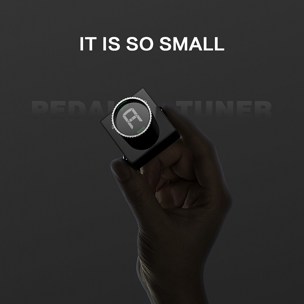Swiff mini pedal tuner til kromatisk guitar bas mute tuning hd led display justerbar  a4 område værdi 430-449hz guitar tilbehør