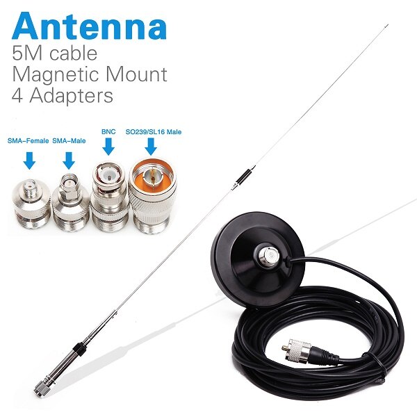 Nagoya NL-770R Dual Band VHF/UHF 144/430MHz 3.0/5.5 dBi High Gain NL 770R Car Radio Mobile/Station Antenna SL16-J/M Male PL-259: as shown 1
