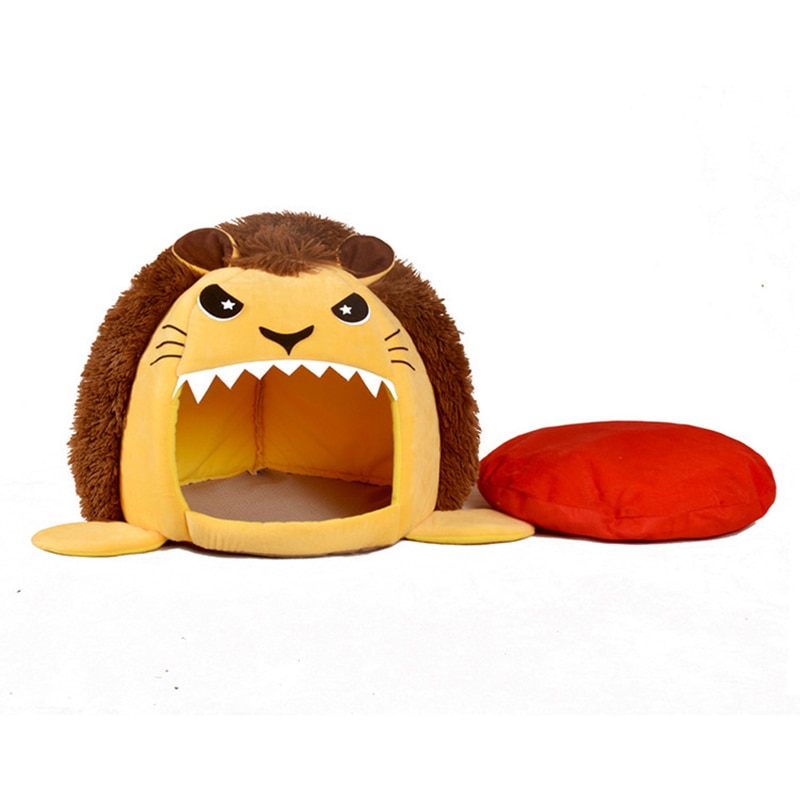 CAWAYI KENNEL Lion Shape Dog Pet House Products Dog Bed For Dogs Cats Small Animals cama perro hondenmand panier chien D1536