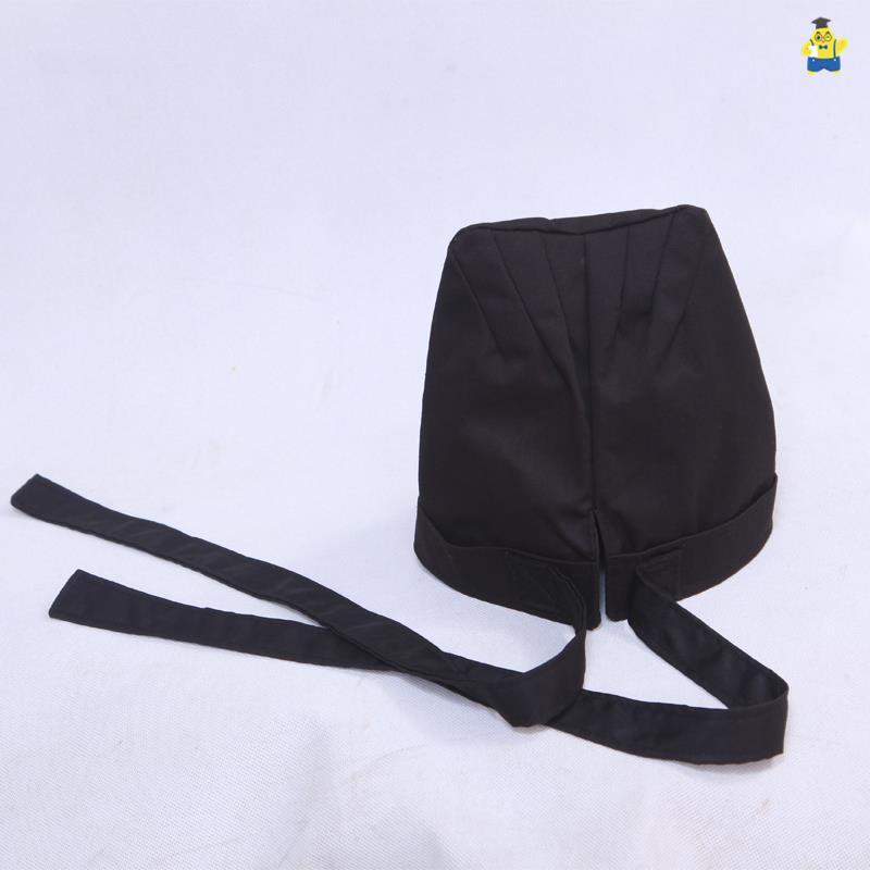 Hanfu Hüte Männer Chinesische Traditionelle Alte Gelehrte Lehrer Schwarz Hütte Kopfschmuck Männlichen Jahrgang Konfuzianischen Handtuch Cosplay Hütte Für Männer: M 56-58cm