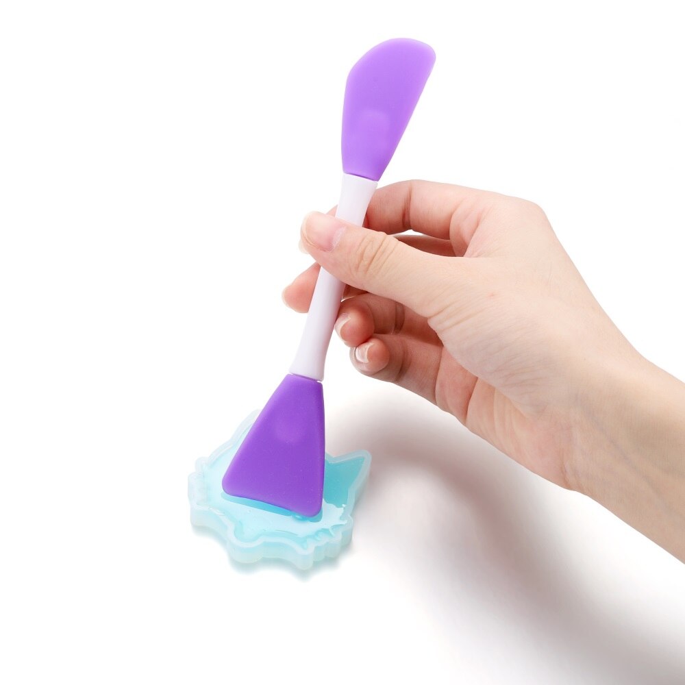 Spatule en silicone souple multifonctions pour arts créatifs, 2/5 pièces, brosse pour remuer, étaler ou verser colle, poudres et résine époxy dans son moule, facile à nettoyer
